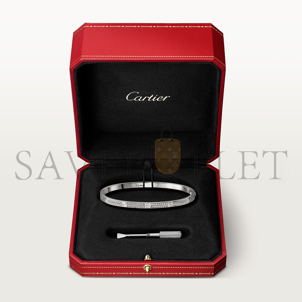 CARTIER  LOVE BRACELET, SMALL MODEL, PAVED N6710817